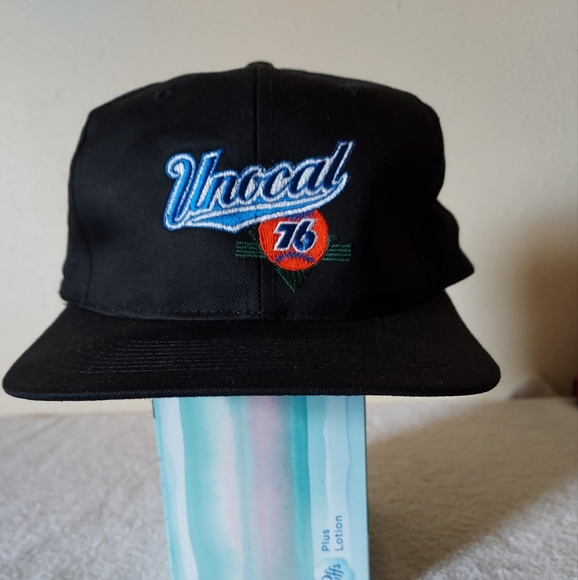 Vintage Unocal 76 90s Black Hat Nwot Never Worn Excellent Condition - Picture 1 of 7
